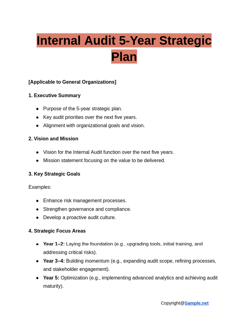 Internal Audit 5 Year Strategic Plan Google Docs 01 16 2025 04 45 PM