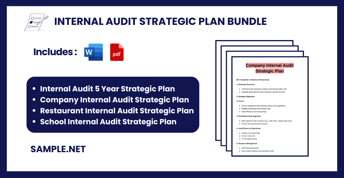 internal audit strategic plan bundle