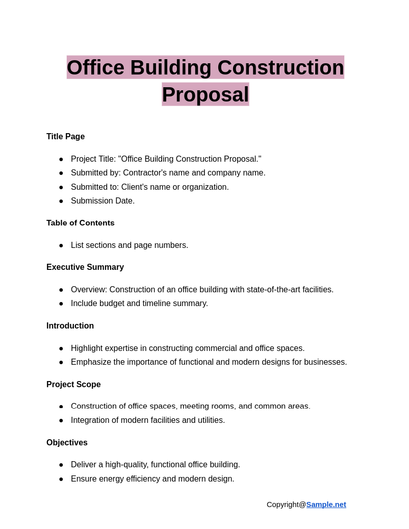 Office Building Construction Proposal Google Docs 01 17 2025 04 51 PM