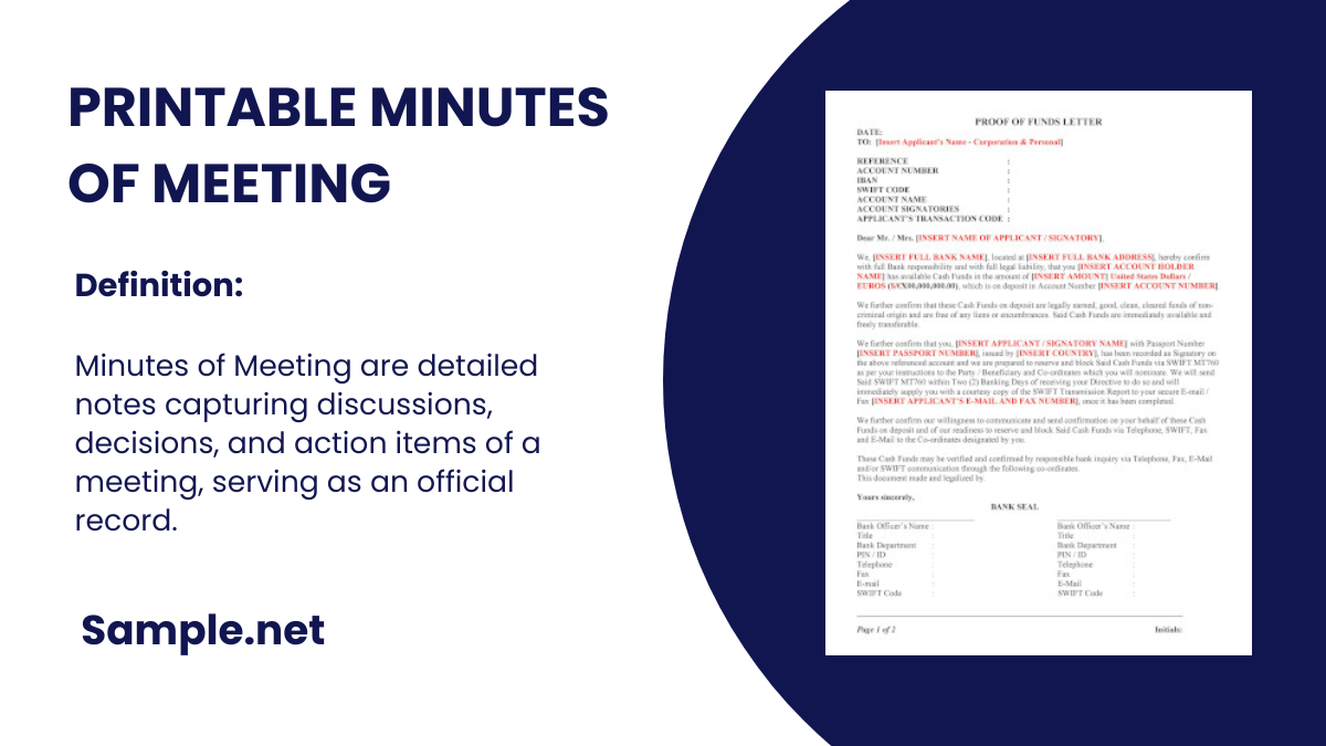 printable minutes of meeting