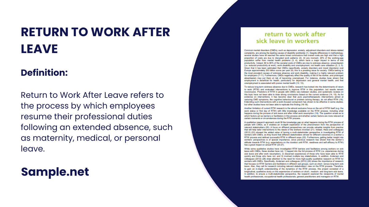 return to work after leave