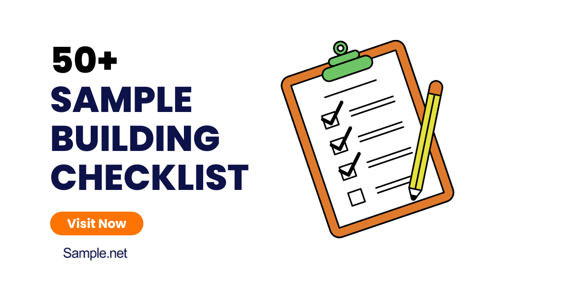 sample building checklist