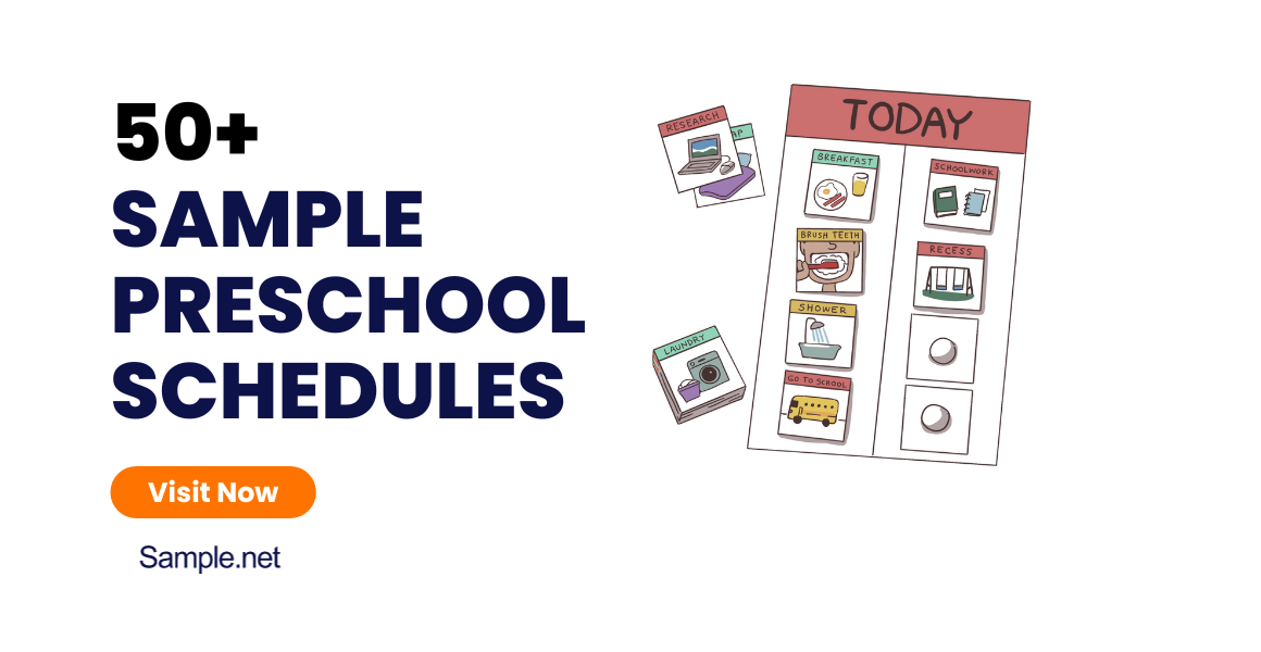 sample preschool schedules 1