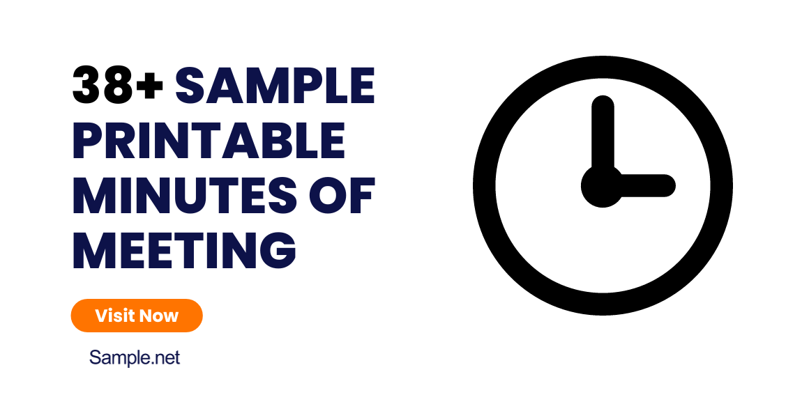 sample printable minutes of meeting