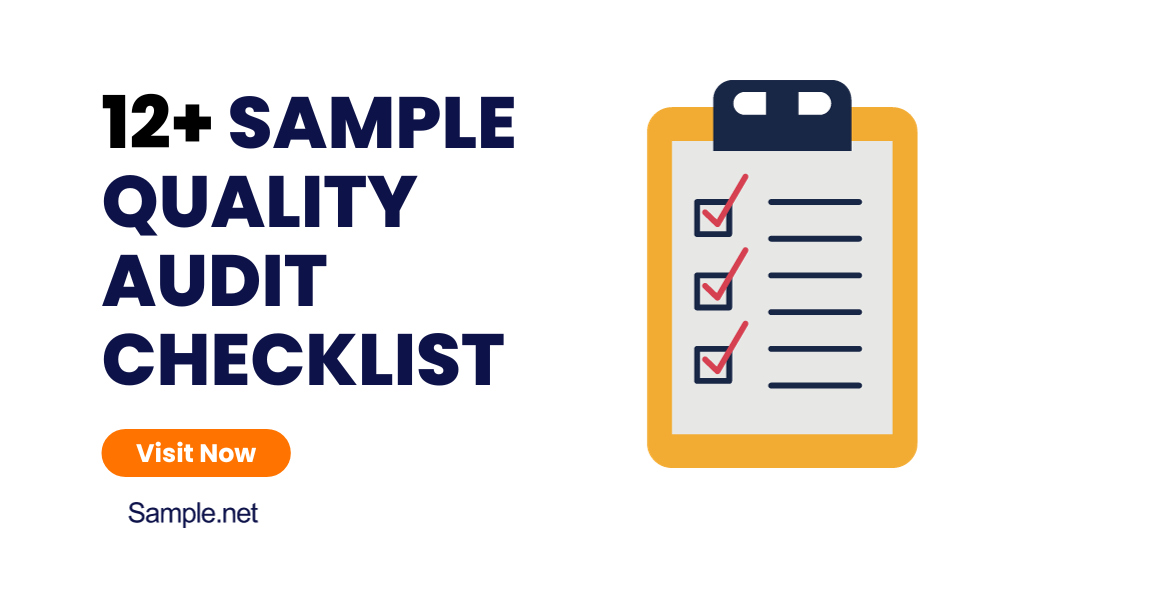 sample quality audit checklist