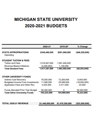 State University Budget