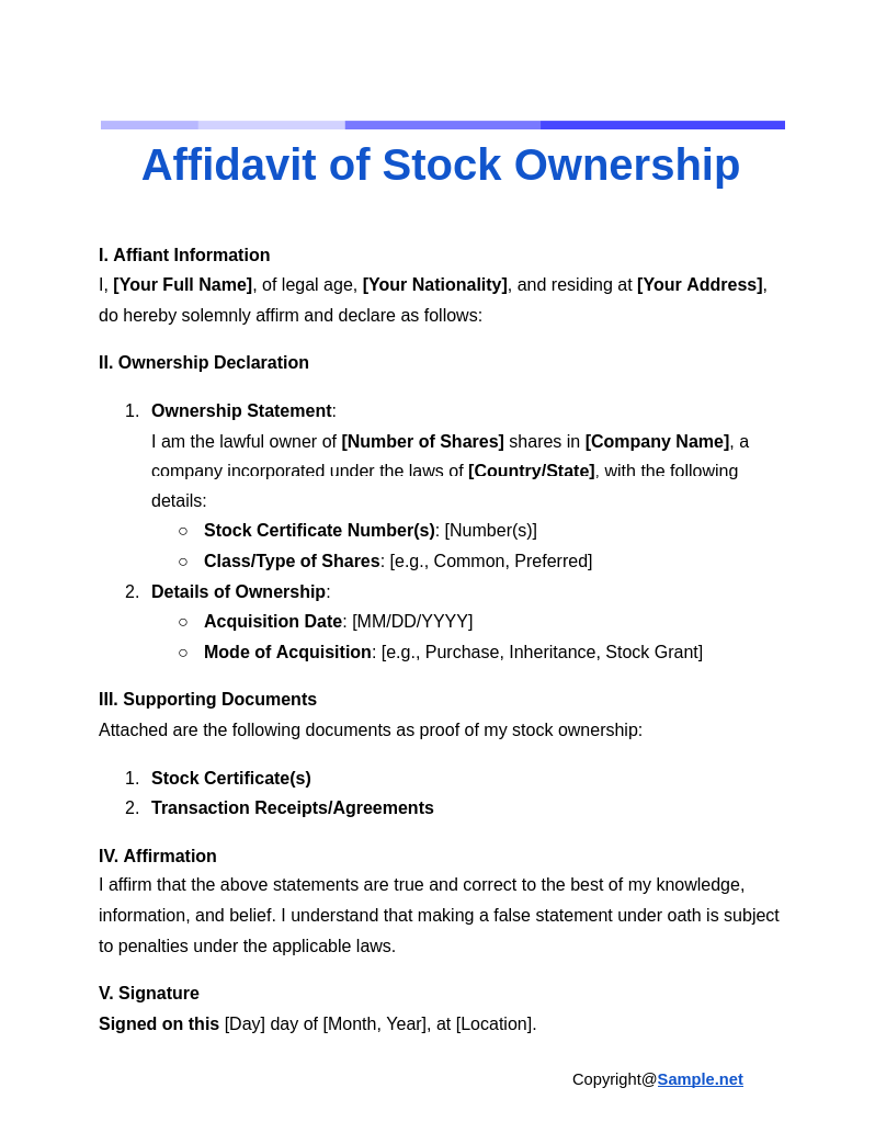 Affidavit of Stock Ownership Google Docs 11 28 2024 11 53 AM