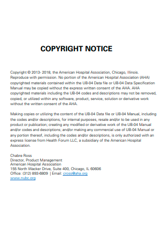 Basic Copyright Notice