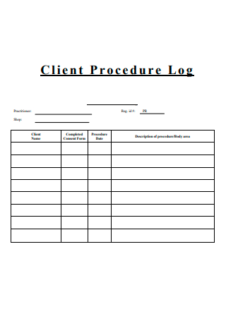 Client Procedure Log