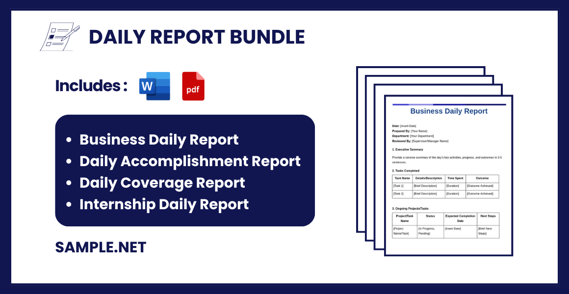 daily report bundle