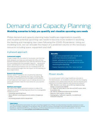 Demand and Capacity Planning