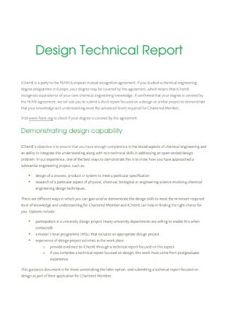Design Technical Report