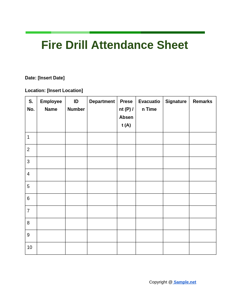 Fire Drill Attendance Sheet Google Docs 10 29 2024 03 22 PM