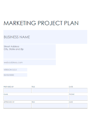 Formal Marketing Project Plan