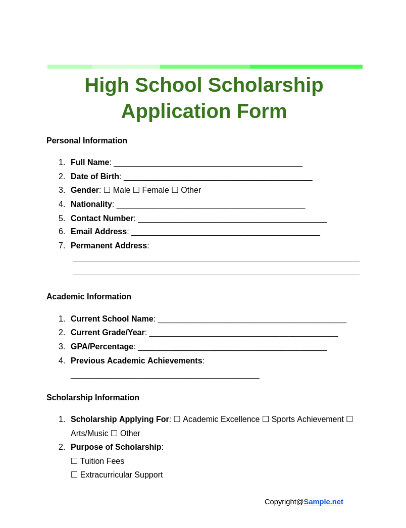 High School Scholarship Application Form Google Docs 12 02 2024 04 23 PM