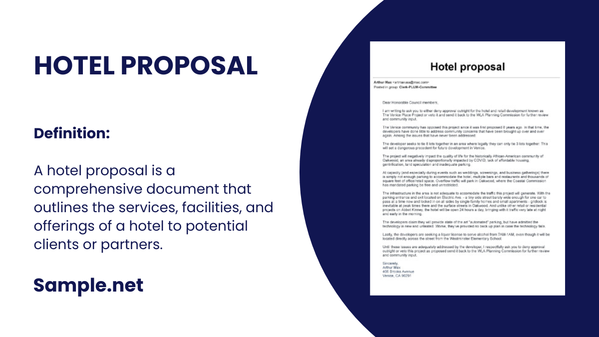 hotel proposal