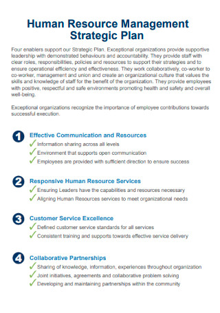 Human Resource Management Strategic Plan