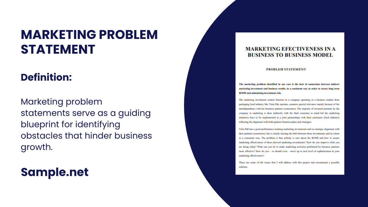 marketing problem statement