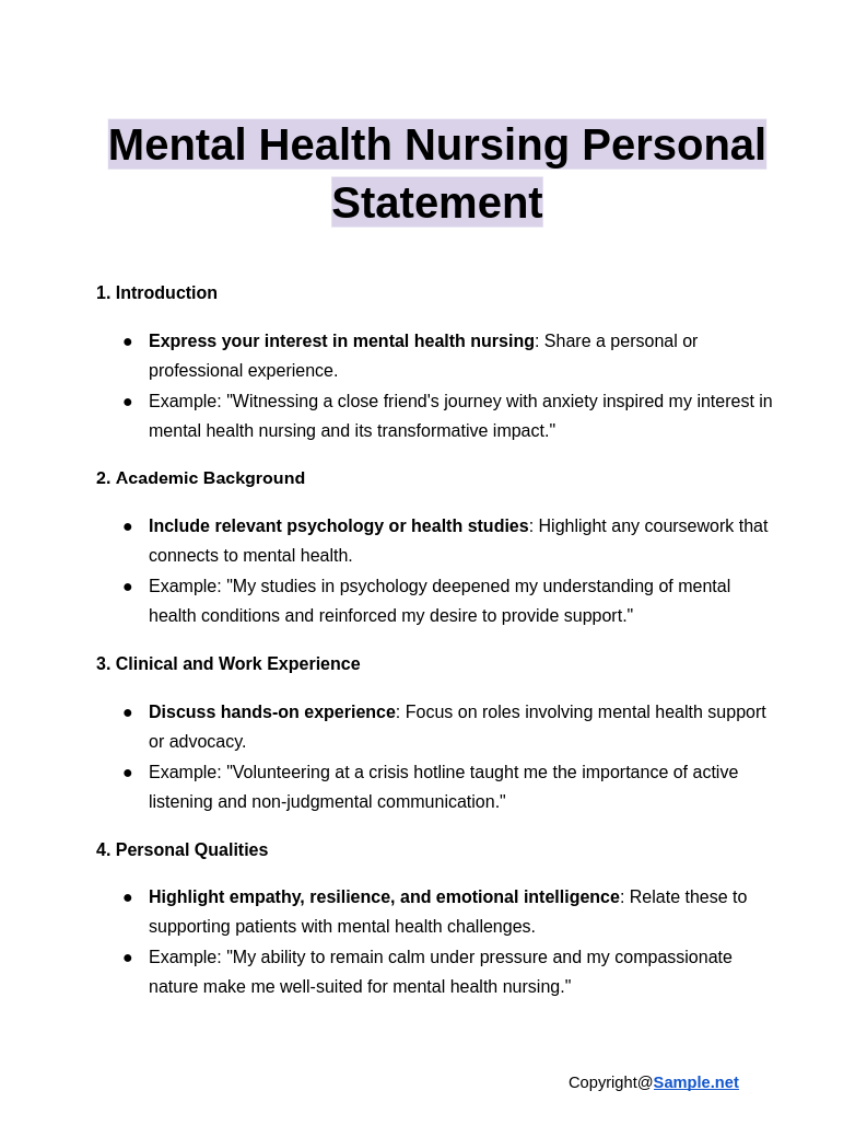 Mental Health Nursing Personal Statement Google Docs 01 07 2025 04 38 PM