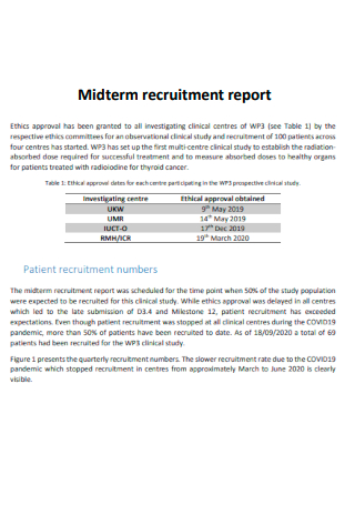 Midterm Recruitment Report