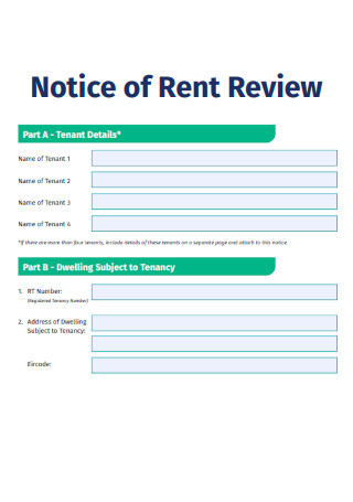 Notice of Rent Review