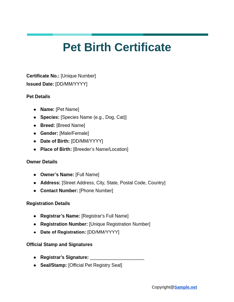 Pet Birth Certificate Google Docs 11 29 2024 10 37 AM