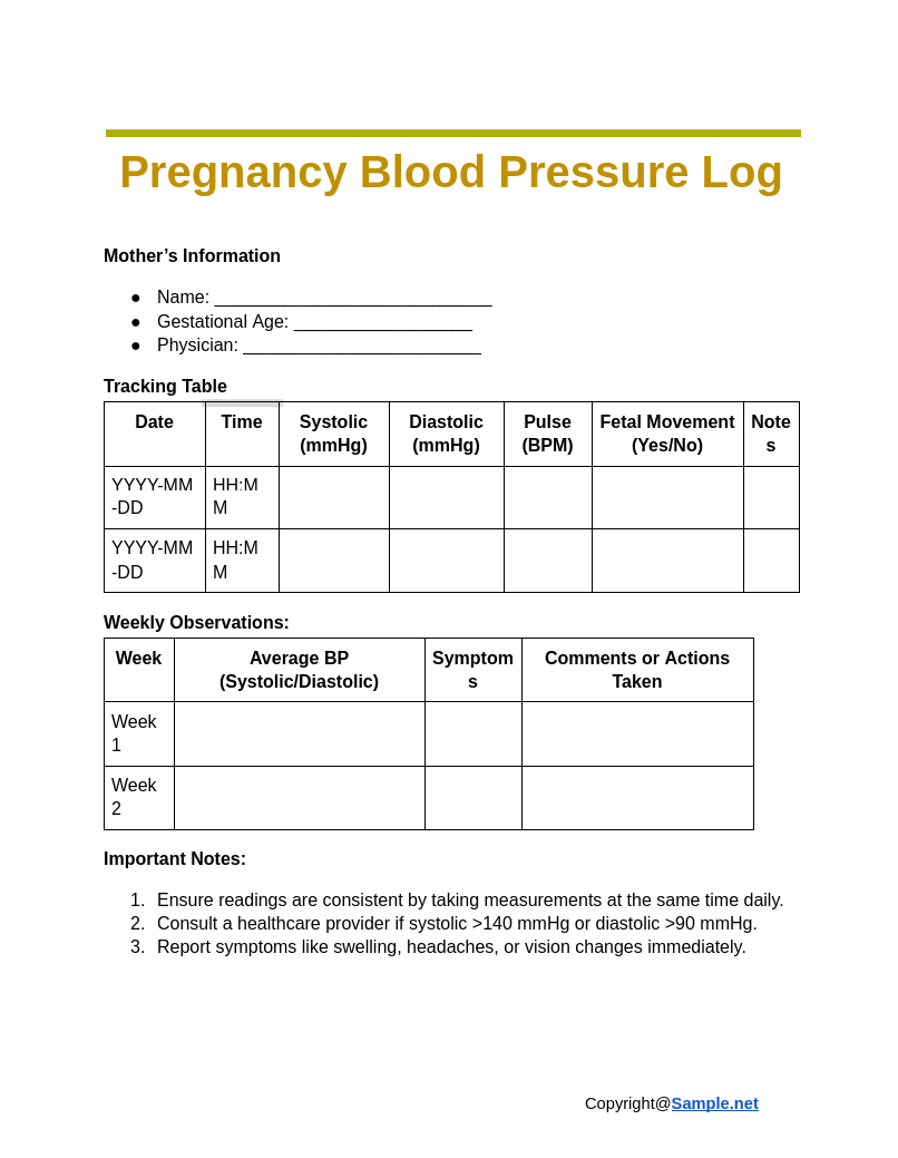 Pregnancy Blood Pressure Log Google Docs 12 04 2024 04 31 PM