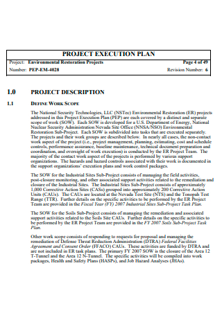 Project Execution Plan Format