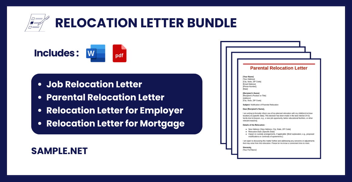 relocation letter bundle