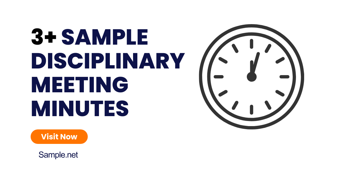 sample disciplinary meeting minutes 1