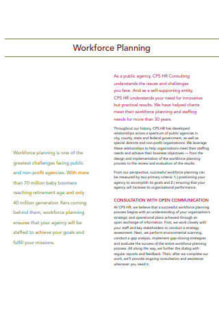 Workforce Planning Example