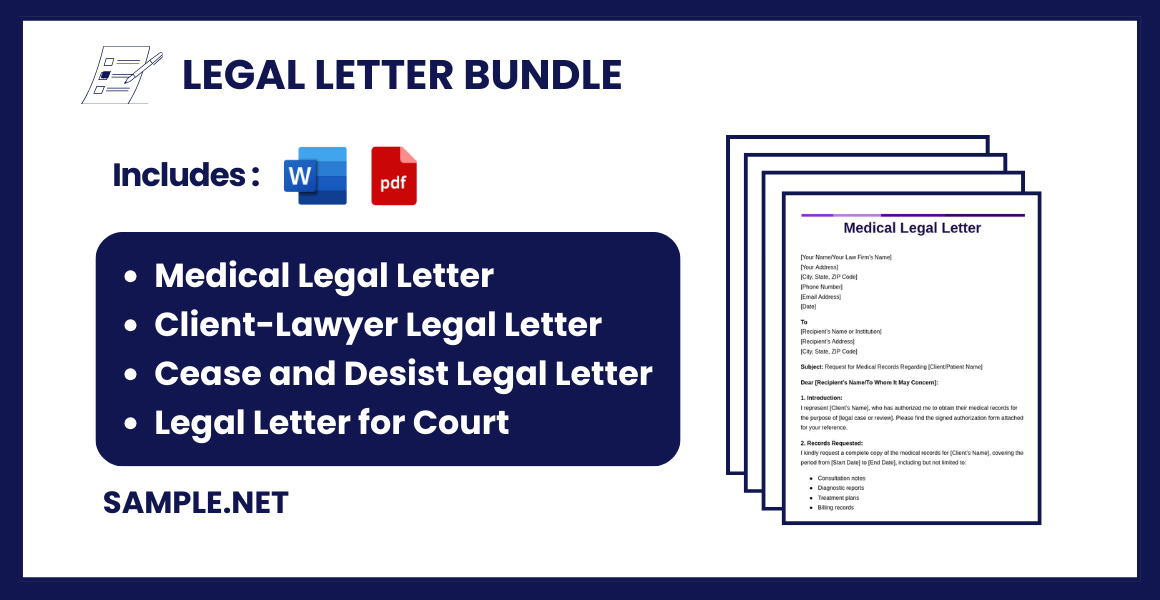 legal letter bundle