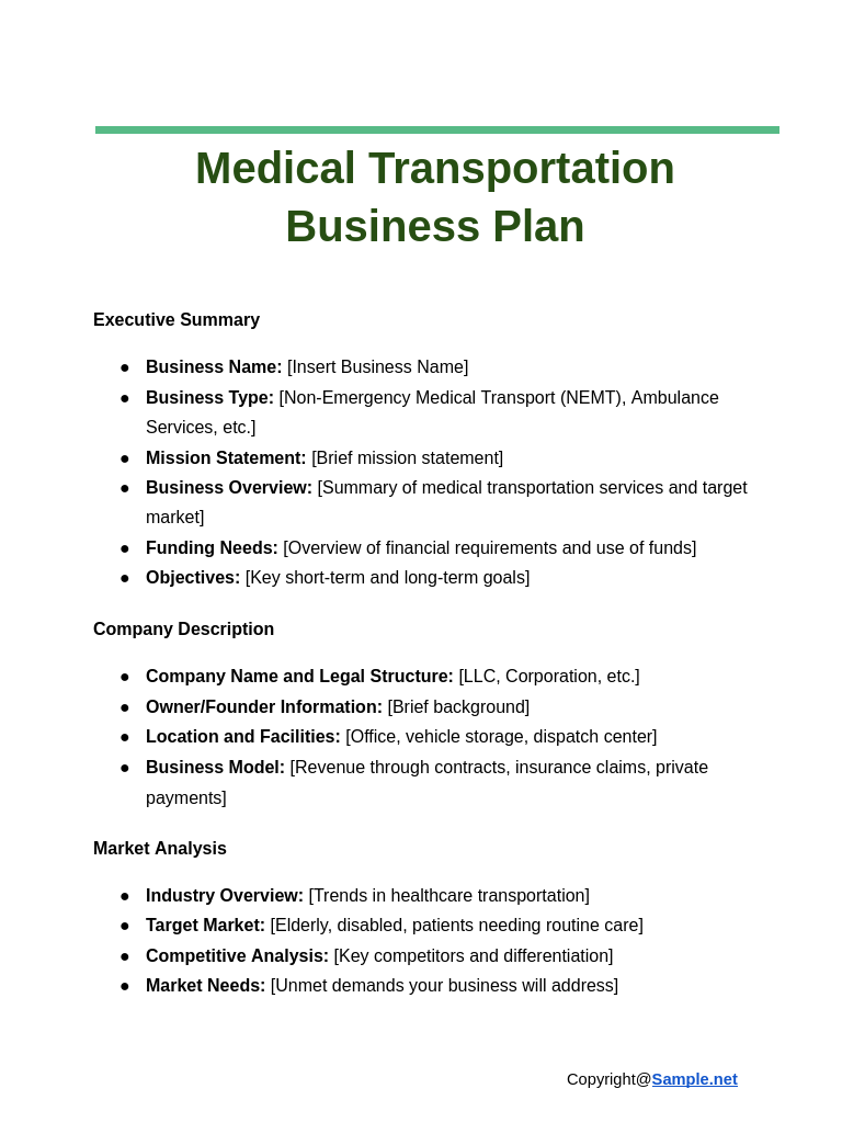 Medical Transportation Business Plan Google Docs 11 11 2024 03 57 PM