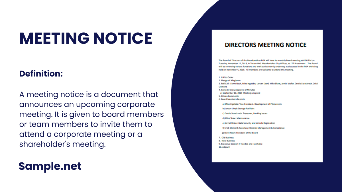 meeting notice