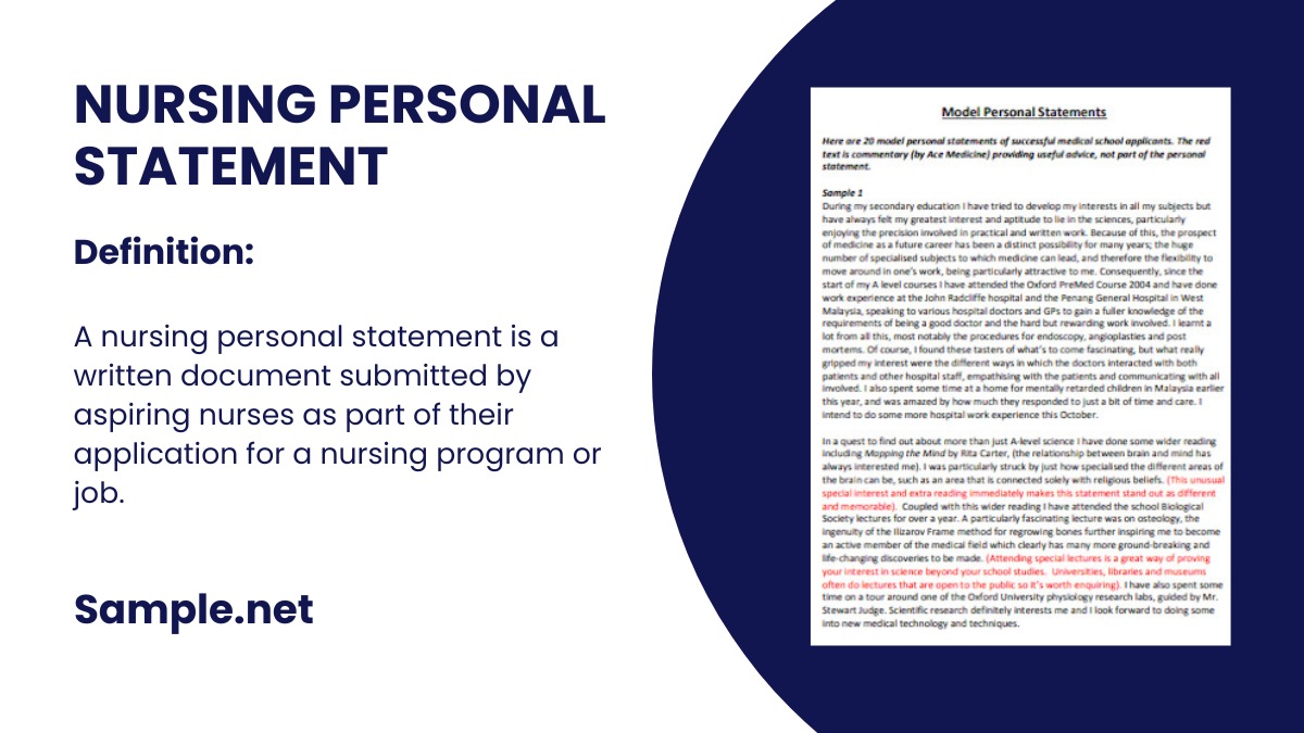 nursing personal statement