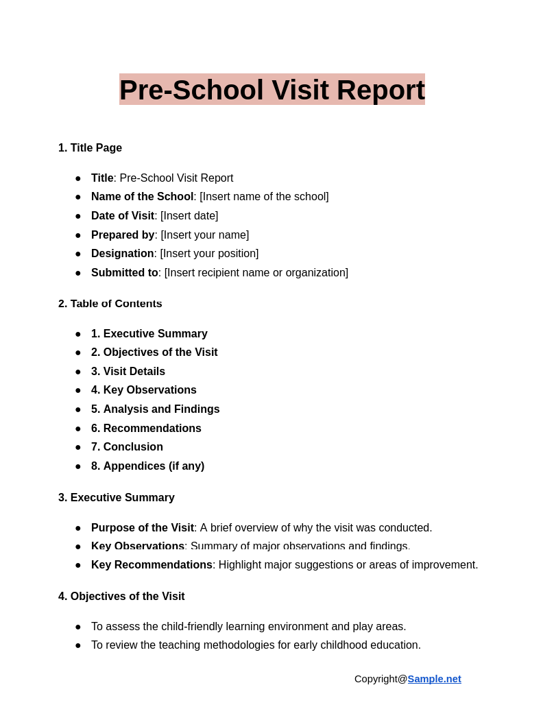 Pre School Visit Report Google Docs 12 19 2024 04 20 PM