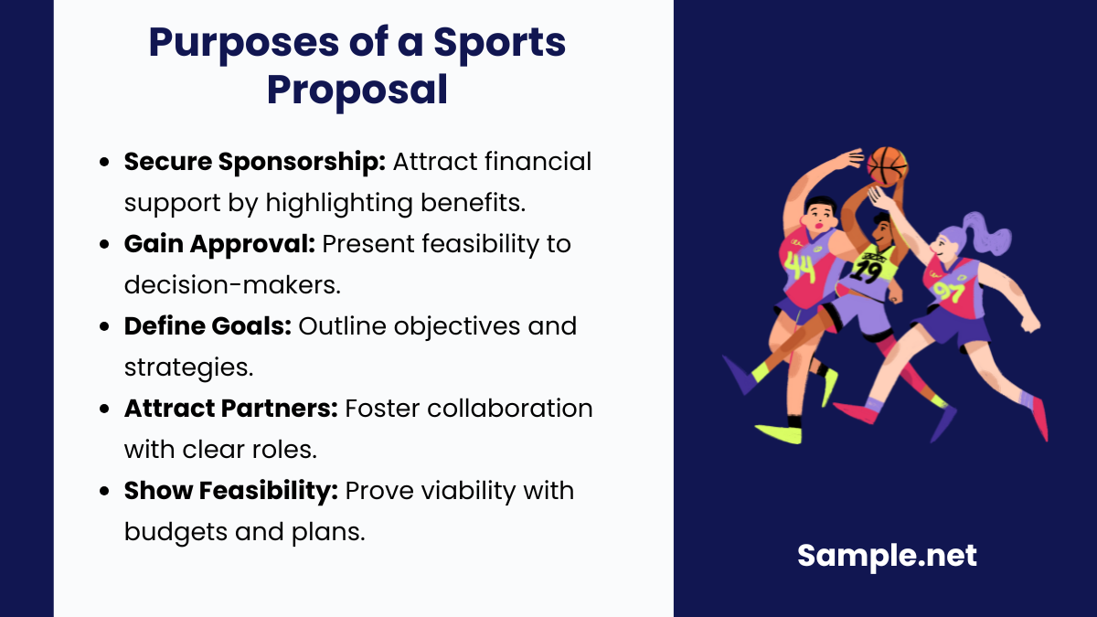 Purposes of a Sports Proposal