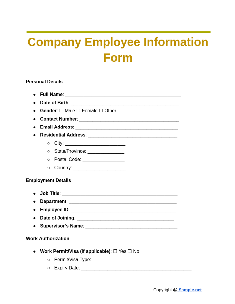 Company Employee Information Form Google Docs 10 28 2024 05 09 PM