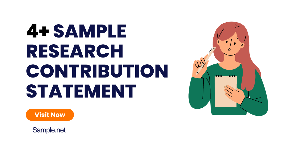 sample research contribution statement
