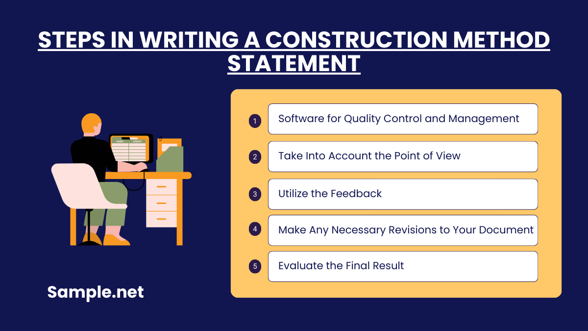 steps in writing a construction method statement