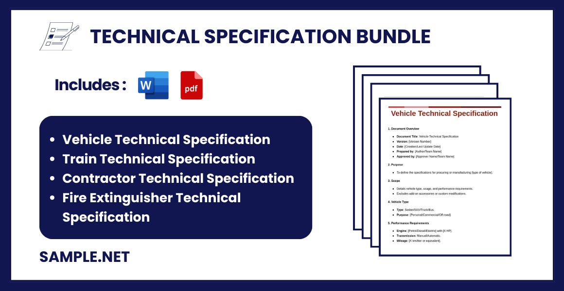 technical specification bundle