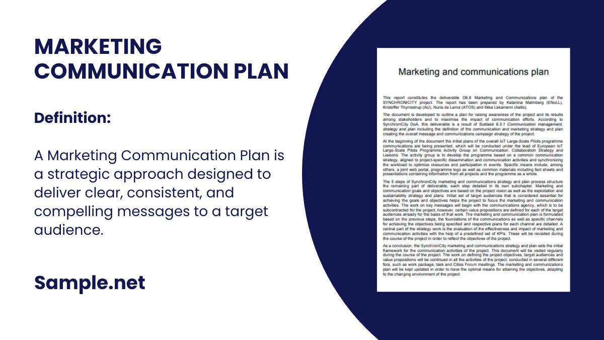 marketing communication plan