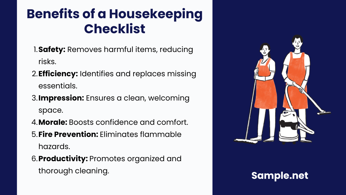 Benefits of a Housekeeping Checklist