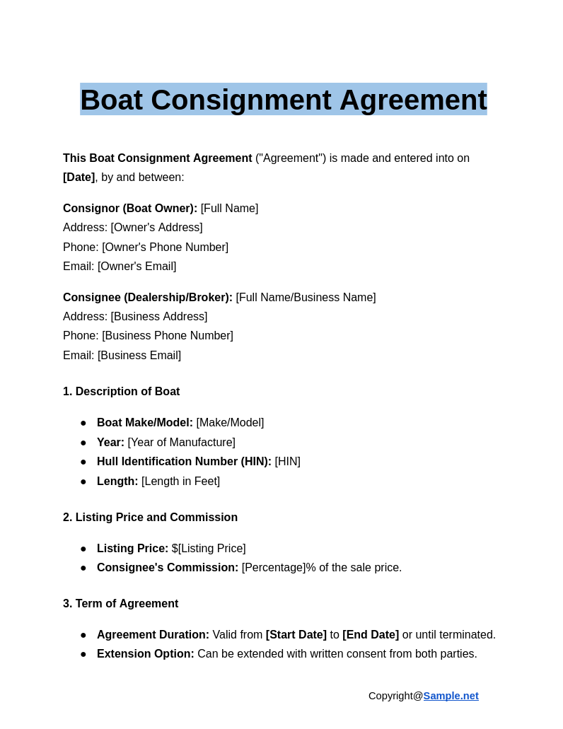 Boat Consignment Agreement Google Docs 12 19 2024 11 17 AM