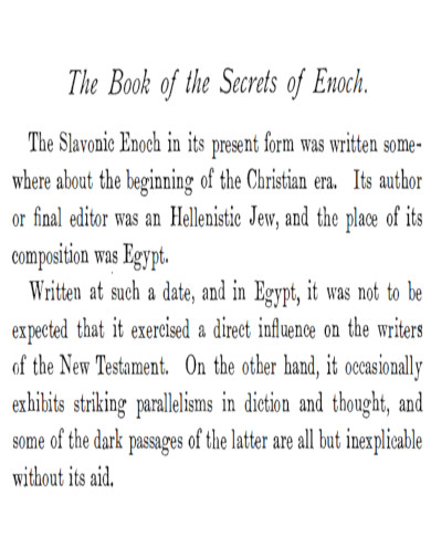 Book of Enoch Secrets