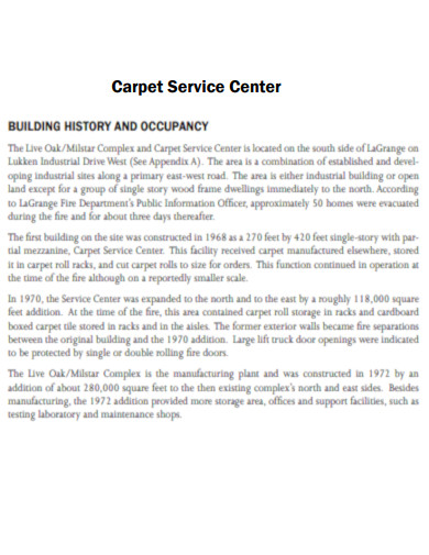Carpet Service Center