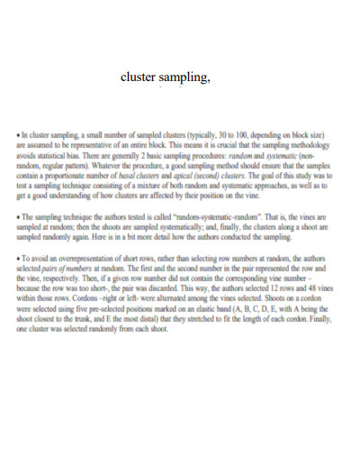 Cluster Sampling PDF