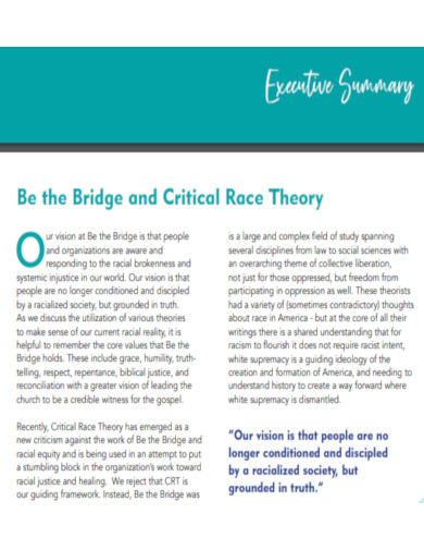 Critical Race Theory Summary