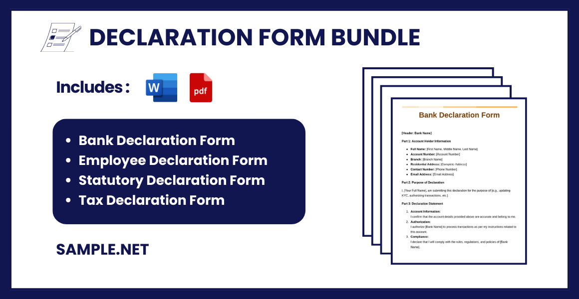 Declaration Form Bundle