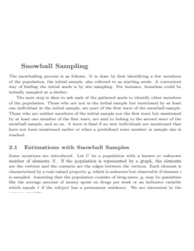 Design Based Estimators for Snowball Sampling